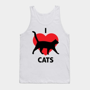 I Love Cats - Cat Lover Cats Tank Top